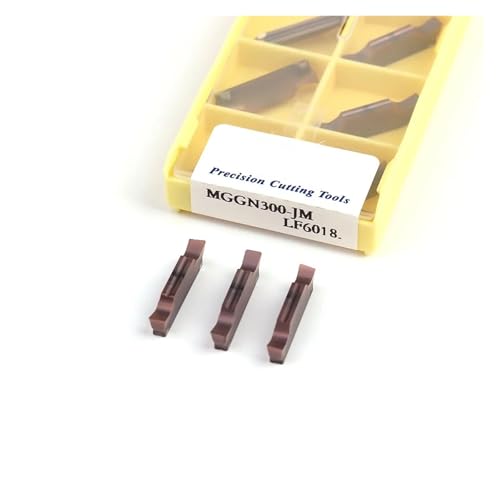 MGGN300-JM LF6018 Zubehör für Rotationsmesser-Maschinen, 10 Stück, aus Hartlegierung, externe Drehwerkzeuge aus Metall für Schlitz von quetwef
