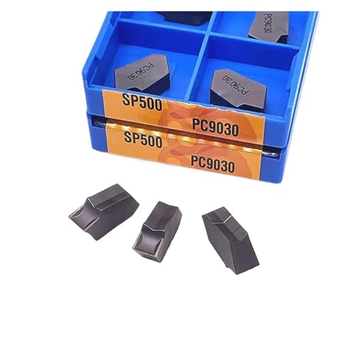 Zubehör für Drehmesser D 10 Stück SP200/300/400/500 NC3020/NC3030/PC9030 externes Drehwerkzeug aus Hartlegierung Drehwerkzeug aus Metall von quetwef