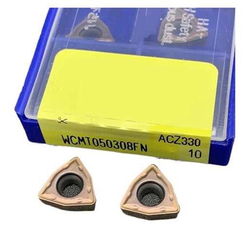 Zubehör für Drehmesser D 10 Stück WCMT050308FN ACZ330 Bohrer aus Hartlegierung externes Drehwerkzeug für Stahl und Edelstahl Zubehör für Drehmesser D 10 Stück WCMT050308FN ACZ330 Bohrer aus Hartlegierung externes Drehwerkzeug für Stahl und Edelstahl von quetwef