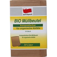 quickpack Biomüllbeutel 10,0 l braun, 10 St. von quickpack