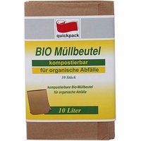 quickpack Biomüllbeutel 10,0 l braun, 10 St. von quickpack