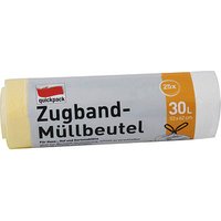 quickpack Müllbeutel 30,0 l gelb, 25 St. von quickpack