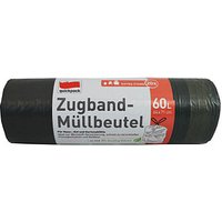 quickpack Müllbeutel 60,0 l schwarz, 20 St. von quickpack