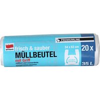 quickpack Müllbeutel frisch & sauber 35,0 l transparent, 20 St. von quickpack