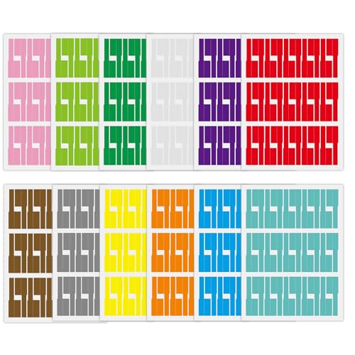 360 Kabelbeschriftung – Beschriftung in 12 Farben, Aufkleber Zum Beschriften | Beschriftungsetiketten, für Den Privaten und Professionellen Gebrauch 360 Kabelbeschriftung – Beschriftung in 12 Farben, Aufkleber Zum Beschriften | Beschriftungsetiketten, für Den Privaten und Professionellen Gebrauch von quyueug