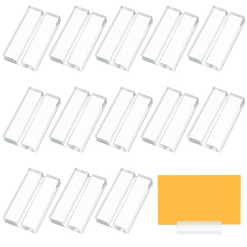 Kartenhalter Acryl, 13 Stk Tischkartenhalter Stabil Acryl, Transparenter Fotohalter Tischkarten Halter, Fotoständer, Postkartenhalter, Menükartenhalter für A7-A6 Karten, Ideal für Hochzeiten Partys Kartenhalter Acryl, 13 Stk Tischkartenhalter Stabil Acryl, Transparenter Fotohalter Tischkarten Halter, Fotoständer, Postkartenhalter, Menükartenhalter für A7-A6 Karten, Ideal für Hochzeiten Partys von qxayxa