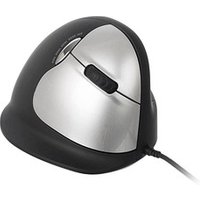 r-go HE Ergo Vertical Mouse Größe L rechts Maus ergonomisch kabelgebunden schwarz, silber von r-go