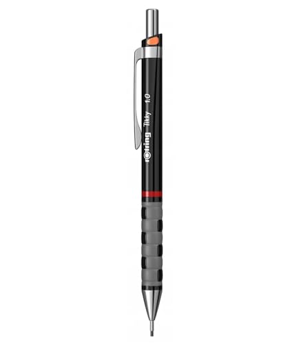 Rotring Tikky Grip Druckbleistifte, Metall, 1,0 mm, Schwarz, 3 Stück Rotring Tikky Grip Druckbleistifte, Metall, 1,0 mm, Schwarz, 3 Stück von rOtring