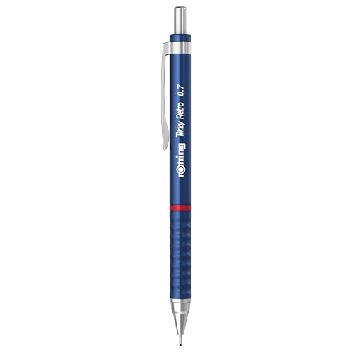 Rotring Tikky vielseitiger Retro-Mechanismusstift, metallisch, blau, 0,7 mm Rotring Tikky vielseitiger Retro-Mechanismusstift, metallisch, blau, 0,7 mm von rOtring