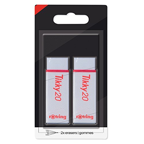 rOtring 1904822 Tikky-Radiergummi Blister-Verpackung mit 2 Stück von rOtring