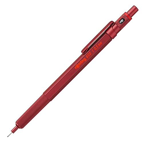 rOtring 600 Druckbleistift | 0,5 mm | Rot | Ergonomisches Vollmetallgehäuse rOtring 600 Druckbleistift | 0,5 mm | Rot | Ergonomisches Vollmetallgehäuse von rOtring