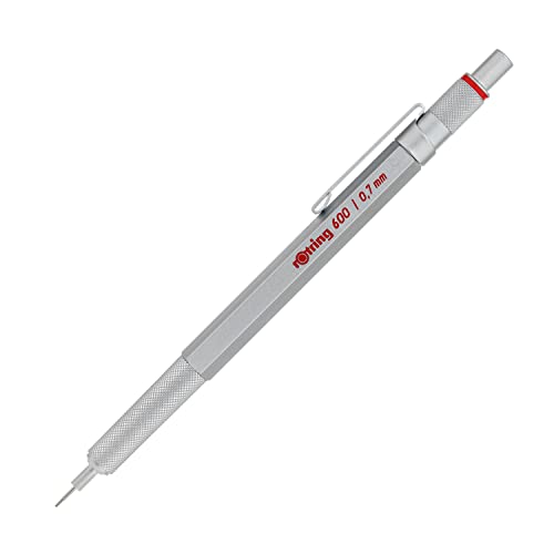 rOtring 600 Druckbleistift | 0,7 mm | Silber | Ergonomisches Vollmetallgehäuse rOtring 600 Druckbleistift | 0,7 mm | Silber | Ergonomisches Vollmetallgehäuse von rOtring