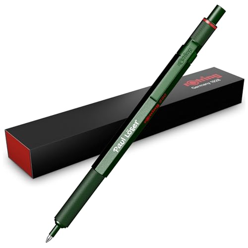 rOtring 600 Kugelschreiber – Metallgehäuse – mit individueller Gravur – Toller Druckkugelschreiber – Personalisierbar – Geschenkidee für Männer & Frauen (Grün) von rOtring