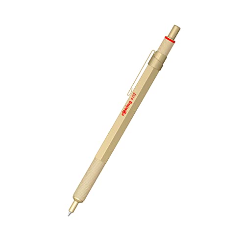 rOtring 600 Kugelschreiber, mittlere Spitze, Schwarze Tinte, Gold Schaft, nachfüllbar rOtring 600 Kugelschreiber, mittlere Spitze, Schwarze Tinte, Gold Schaft, nachfüllbar von rOtring