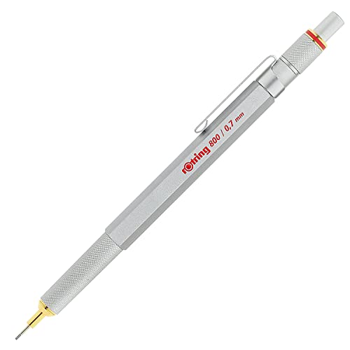 rOtring 800-Druckbleistift | 0,7 mm | Silberfarbener Schaft von rOtring