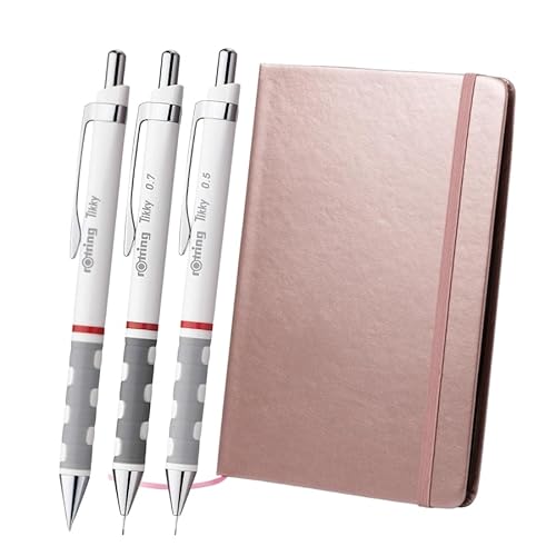 rOtring Druckbleistift & Kugelschreiber Set mit rotgoldenem Notizbuch rOtring Druckbleistift & Kugelschreiber Set mit rotgoldenem Notizbuch von rOtring