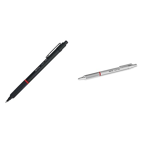 rOtring Rapid PRO Kugelschreiber | Mittlere Linienbreite | Schwarz & Rapid PRO Kugelschreiber | Mittlere Linienbreite | Silber von rOtring