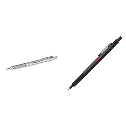 rOtring Rapid PRO Kugelschreiber | Mittlere Linienbreite | Silber & 600 Kugelschreiber | mittlere Spitze | Schwarze Tinte | schwarzer Schaft | nachfüllbar rOtring Rapid PRO Kugelschreiber | Mittlere Linienbreite | Silber & 600 Kugelschreiber | mittlere Spitze | Schwarze Tinte | schwarzer Schaft | nachfüllbar von rOtring