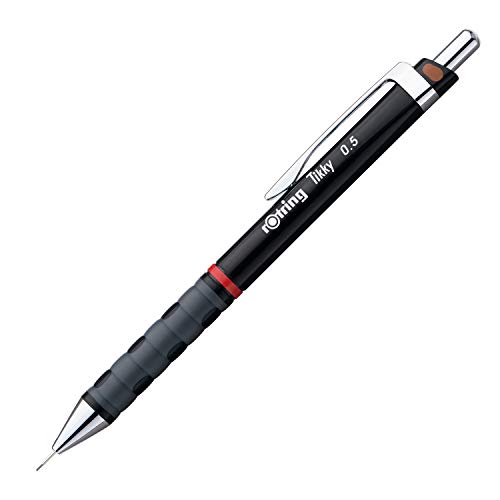 rOtring Tikky Druckbleistift farblich gekennzeichnet | 0,5 mm | schwarzer Schaft | 12er-Box von rOtring