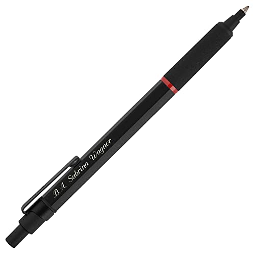 rOtring rapid pro Kugelschreiber S0949430 M 1,0 mm schwarz mit persönlicher Laser-Gravur von rOtring