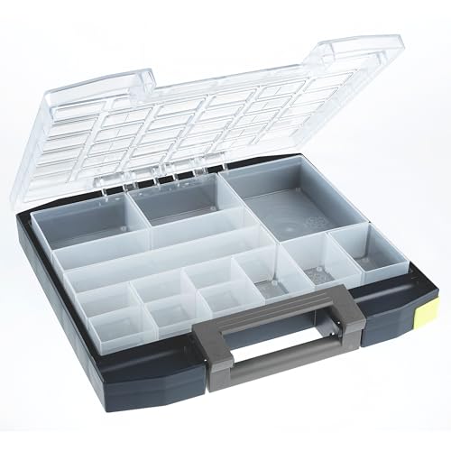 raaco Boxxser 55 6x6-14: Robuste Sortierbox für Werkstatt, 14 Einsätze, Sortimentskasten & Sortierboxen für Kleinteile, Traglast 12 kg, Sichere Aufbewahrung, 32.3 x 35.4 x 5.5 cm raaco Boxxser 55 6x6-14: Robuste Sortierbox für Werkstatt, 14 Einsätze, Sortimentskasten & Sortierboxen für Kleinteile, Traglast 12 kg, Sichere Aufbewahrung, 32.3 x 35.4 x 5.5 cm von Raaco