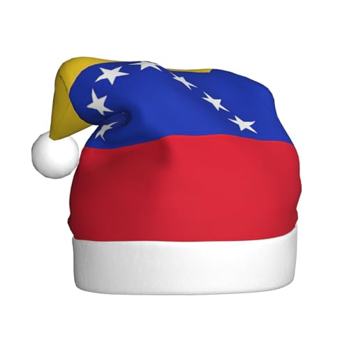 Flagge von Venezuela, Weihnachtsmannmütze für Erwachsene, Damen, Herren, Weihnachtsmütze für Neujahr, festliche Party Flagge von Venezuela, Weihnachtsmannmütze für Erwachsene, Damen, Herren, Weihnachtsmütze für Neujahr, festliche Party von rannsut