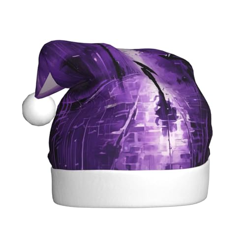 Lila Rain02 Weihnachtsmannmütze für Erwachsene Frauen Männer Weihnachtsmütze für Neujahr Festliche Party Lila Rain02 Weihnachtsmannmütze für Erwachsene Frauen Männer Weihnachtsmütze für Neujahr Festliche Party von rannsut