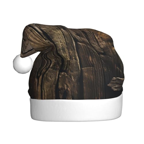 Planks Verwitterte Old Look Print Weihnachtsmannmütze für Erwachsene Frauen Männer Weihnachtsmütze für Neujahr Festliche Party Planks Verwitterte Old Look Print Weihnachtsmannmütze für Erwachsene Frauen Männer Weihnachtsmütze für Neujahr Festliche Party von rannsut