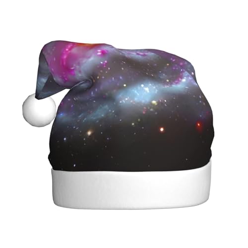 Weihnachtsmütze mit buntem Galaxie-Druck, für Erwachsene, Damen, Herren, Weihnachtsmütze für Neujahr, festliche Party Weihnachtsmütze mit buntem Galaxie-Druck, für Erwachsene, Damen, Herren, Weihnachtsmütze für Neujahr, festliche Party von rannsut