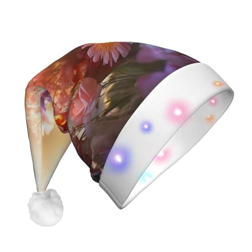 rannsut Floralh LED-Weihnachtsmütze, Dekoration, Unisex, Hut, Festival, Cosplay, Weihnachten, Partyzubehör rannsut Floralh LED-Weihnachtsmütze, Dekoration, Unisex, Hut, Festival, Cosplay, Weihnachten, Partyzubehör von rannsut