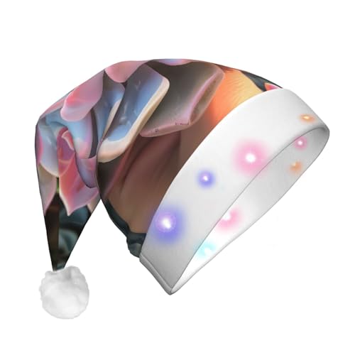 rannsut Schöne Sukkulenten LED-Weihnachtsmütze, Dekoration, Unisex, Hut, Festival, Cosplay, Weihnachten, Partyzubehör rannsut Schöne Sukkulenten LED-Weihnachtsmütze, Dekoration, Unisex, Hut, Festival, Cosplay, Weihnachten, Partyzubehör von rannsut