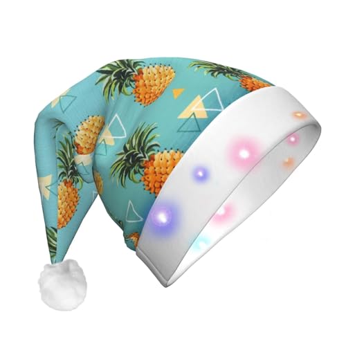rannsut Weihnachtsmütze, tropische Früchte, Ananas, LED, Unisex, Hut, Festival, Cosplay, Weihnachten, Partyzubehör rannsut Weihnachtsmütze, tropische Früchte, Ananas, LED, Unisex, Hut, Festival, Cosplay, Weihnachten, Partyzubehör von rannsut