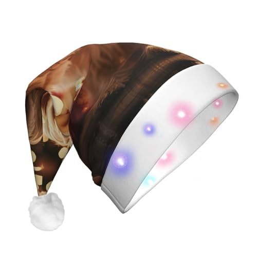 rannsut Weihnachtsmütze mit LED-Weihnachtsmütze, Unisex, für Festivals, Cosplay, Partyzubehör rannsut Weihnachtsmütze mit LED-Weihnachtsmütze, Unisex, für Festivals, Cosplay, Partyzubehör von rannsut