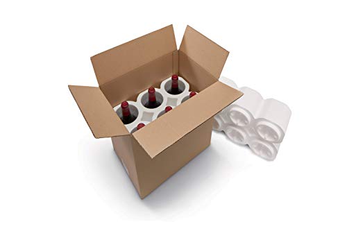 ratioform 4 Einheiten - Polystyrol + Kartonbox für 6 Flaschen, ideal für Versand und Transport. Maße Außenschachtel: 350 x 245 x 380 mm ratioform 4 Einheiten - Polystyrol + Kartonbox für 6 Flaschen, ideal für Versand und Transport. Maße Außenschachtel: 350 x 245 x 380 mm von ratioform