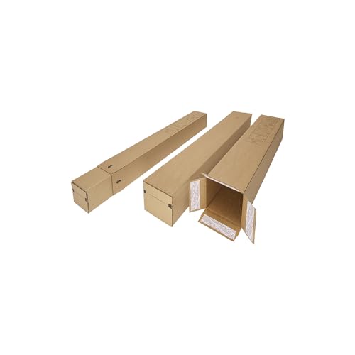 ratioform flow | Teleskop-Versandhülse | Selbstklebeverschluss | VE 40 Stk | Innen-LxBxH 800-1600 x 105 x 105 mm von ratioform