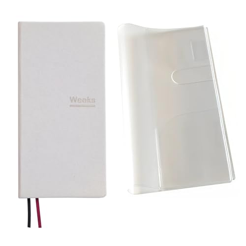 Undatierter Wochenplaner, Notizbuch, Taschen-Organizer, Terminbuch, Tagebuch, Notizbuch, A6, Wochenplan, Notizblock, Beige mit Einband Undatierter Wochenplaner, Notizbuch, Taschen-Organizer, Terminbuch, Tagebuch, Notizbuch, A6, Wochenplan, Notizblock, Beige mit Einband von receip