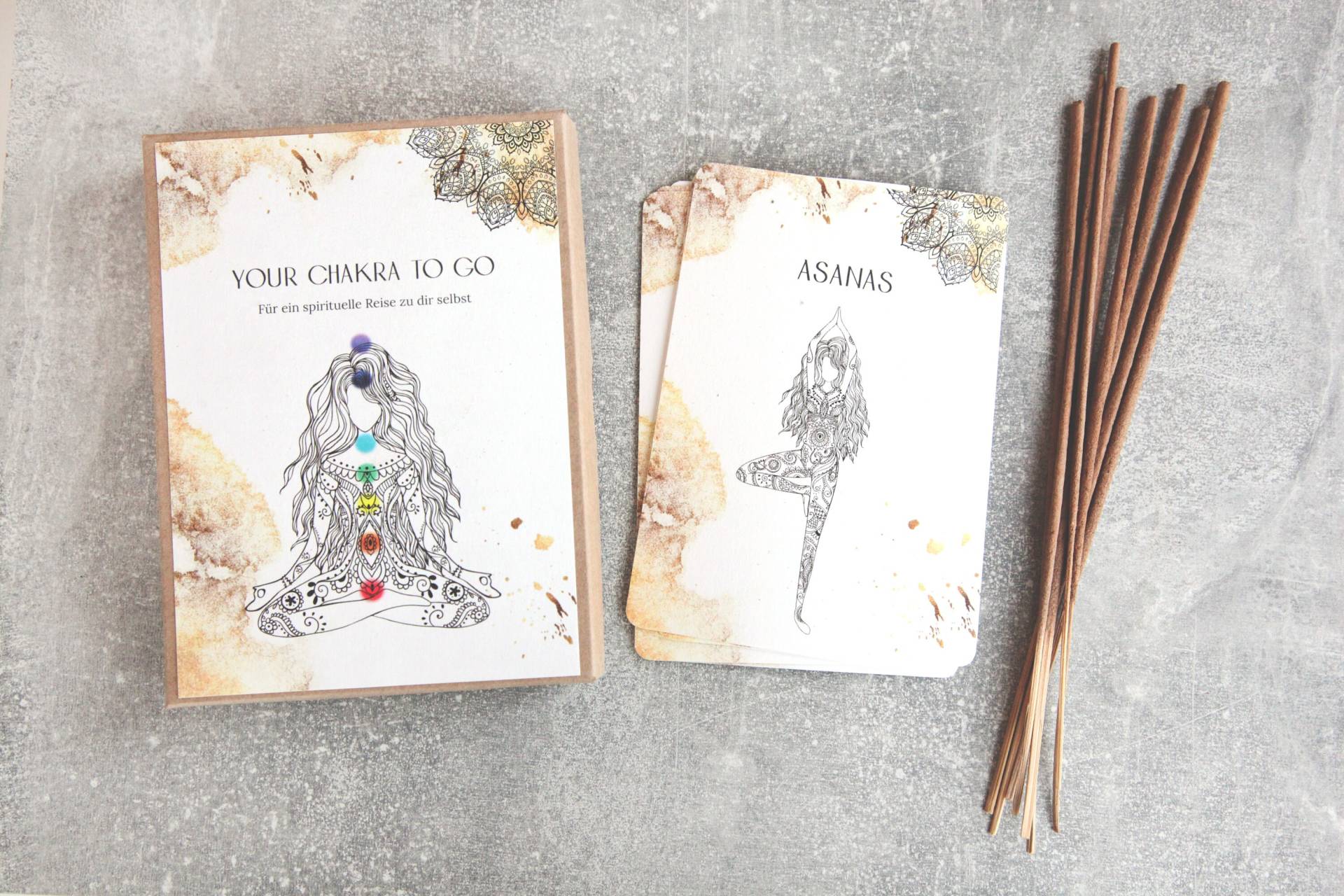 Geschenkbox "Your Chakra To Go" Inkl. Asanas Geschenkbox "Your Chakra To Go" Inkl. Asanas von reflectpapeterie