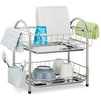 relaxdays Abtropfgestell silber relaxdays Abtropfgestell silber von RELAXDAYS