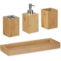 relaxdays Badaccessoires-Set braun relaxdays Badaccessoires-Set braun von RELAXDAYS