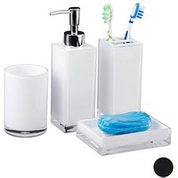 relaxdays Badaccessoires-Set weiß relaxdays Badaccessoires-Set weiß von RELAXDAYS