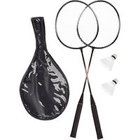 relaxdays Badminton-Set schwarz von RELAXDAYS