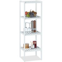 relaxdays Badregal weiß 34,5 x 33,0 x 110,0 cm relaxdays Badregal weiß 34,5 x 33,0 x 110,0 cm von RELAXDAYS
