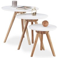 relaxdays Beistelltische-Set weiß relaxdays Beistelltische-Set weiß von RELAXDAYS