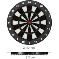 relaxdays Dartscheibe mit Darts schwarz relaxdays Dartscheibe mit Darts schwarz von RELAXDAYS