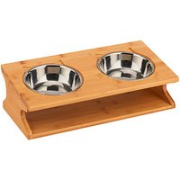 relaxdays Futterstation Hunde/Katzen braun 39,0 x 19,5 x 12,0 cm relaxdays Futterstation Hunde/Katzen braun 39,0 x 19,5 x 12,0 cm von RELAXDAYS