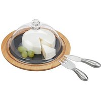 relaxdays Käse-Set braun 25,0 cm von RELAXDAYS