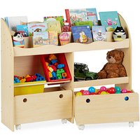 relaxdays Kinderregal Holzoptik 108,0 x 29,0 x 88,0 cm von RELAXDAYS