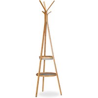 relaxdays Kleiderständer braun Holz 6 Haken 50,0 x 171,0 cm relaxdays Kleiderständer braun Holz 6 Haken 50,0 x 171,0 cm von RELAXDAYS