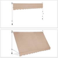 relaxdays Klemmmarkise beige 350,0 x 120,0 cm relaxdays Klemmmarkise beige 350,0 x 120,0 cm von RELAXDAYS