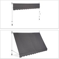 relaxdays Klemmmarkise grau 300,0 x 120,0 cm relaxdays Klemmmarkise grau 300,0 x 120,0 cm von RELAXDAYS
